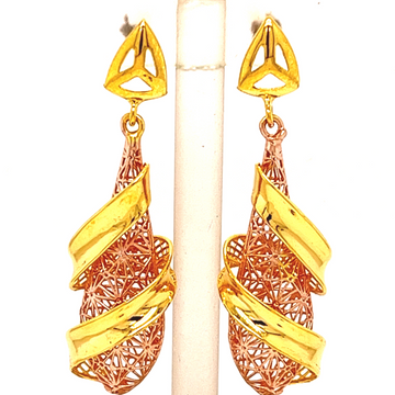 Alluring Long Gold Earrings by 