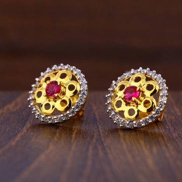 916 Gold Hallmark Delicate Ladies Tops Earrings LT...