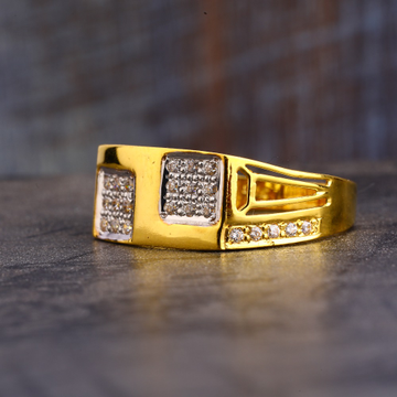 22CT CZ  Gold Hallmark Gentlemen's Ring MR574