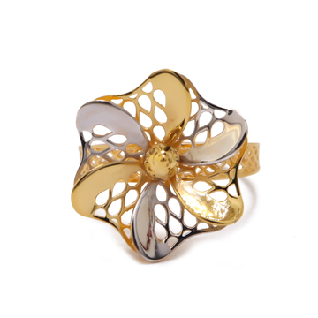 22k yellow gold flora aura ring by 