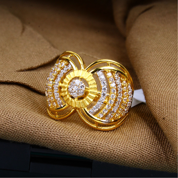 gold bold design diamond Ladies ring 125 by 