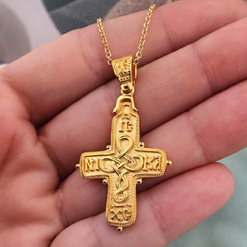 Jesus Cross Necklace Charm Cross Charm Necklace Byzantine - Etsy | Byzantine  jewelry, Cross charm necklace, Greek jewelry