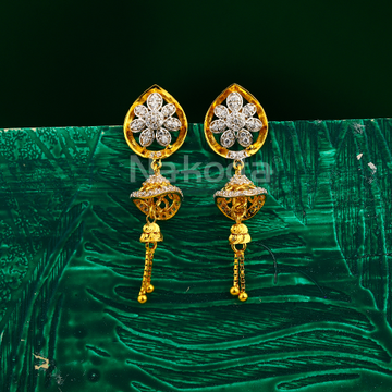 916 Gold Women's Hallmark Gorgeous Jhummar Earring...