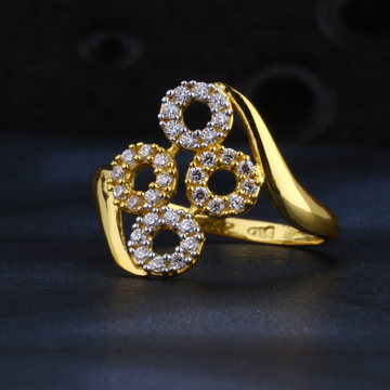 22KT CZ Hallmark Delicate Gold Ladies Ring LR1418