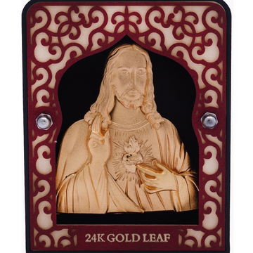 999 GOLD CHRISTIAN FRAME by 