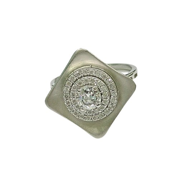 Silver Attractive Floral Ladies Rings SLR199