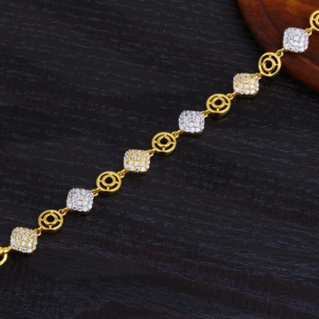 916 Gold Ladies CZ Designer Bracelet LB452