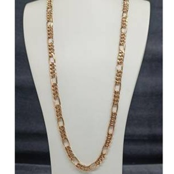 Lovely italian 18 kt rose gold solid gents chain
