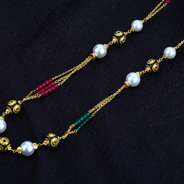 Gold 916 Moti Chain Ladies Mala-AC48