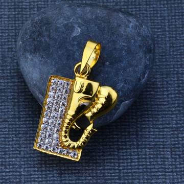 22ct Gold Cz Classic Pendant GP92