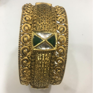 22KT Gold Antique Jadtar Kada For Bridal KV-B002 by 