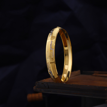916 Gold Classy Gents Kada by 