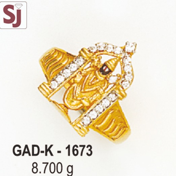 Tirupati gents ring diamond gad-k-1673