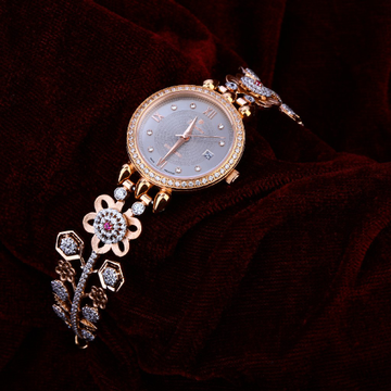 18KT Rose Gold Stylish Hallmark Ladies Watch RLW18...