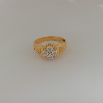 916 gold fancy diamond Gents ring by 