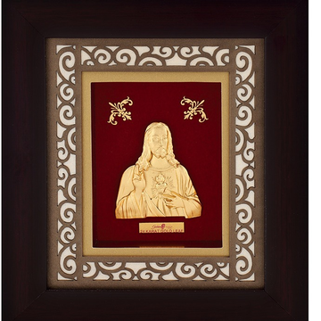 (18.5x21 cm)god jesus  divine photo frame 24 k gol... by 