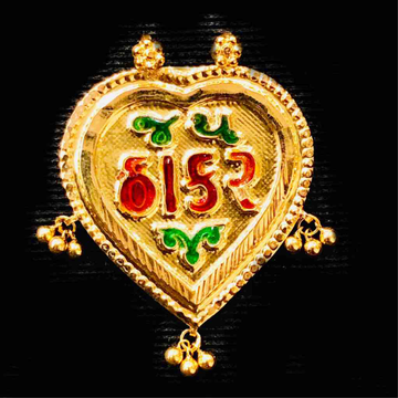 22KT Gold Jay Thakkar Religious Pendant by Prakash Jewellers
