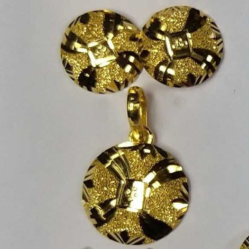 916 Gold Fancy Pendant Set Akm-ps-076 by 