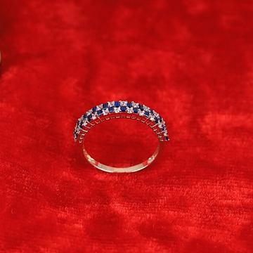 Gold And Blue Cz ladies ring by 