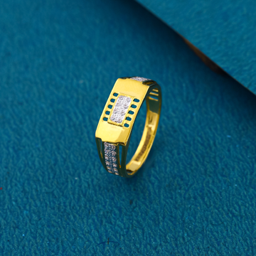 22K 916 Premium Diamond Gold Ring For Mens by 