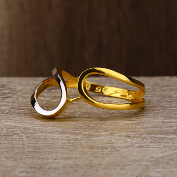 Ladies 22K Gold Designer Plain Ring -LPR119