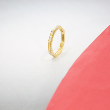 Unique 18ct Rosegold Diamond Ring