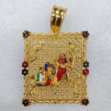 916 Gold Fancy Vahanvati/Sikotar Maa Pendant