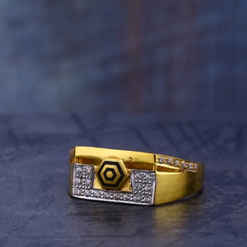 22CT Cz Gold Exclusive Gentlemen's Ring MR710