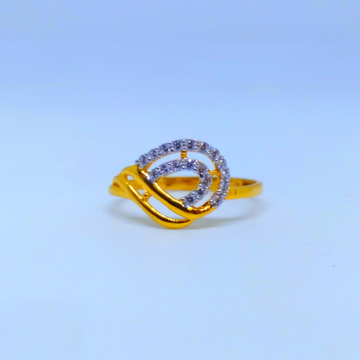 22 KT 916 Hallmark fancy laides diamond ring by Harekrishna Gold