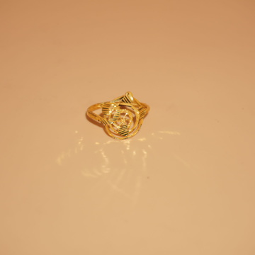 22k Gold Modern Plain Gold Ring 1011R6
