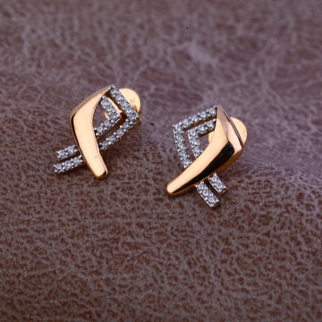 Ladies 76 Rose Gold Fancy Unique Earring -RE76