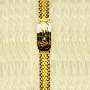 Gold Plain Gents Bracelet by 