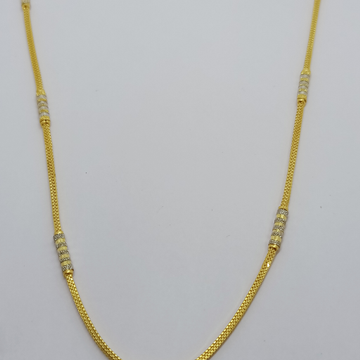 22k Plain fancy gold chain by Suvidhi Ornaments