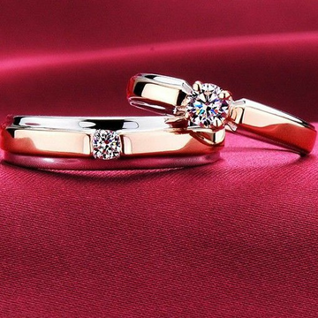 Lovebound Rose Gold Couple Rings