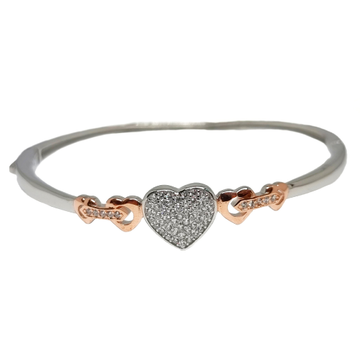 925 Sterling Silver Designer Heart Bracelet MGA -...