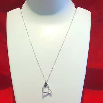 92.5 Silver Heart Sterling Necklace by 