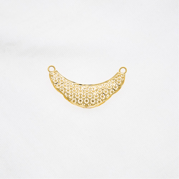 22kt gold kalkati perforated pendant