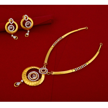 22CT Gold Delicate Ladies Necklace Set LN238