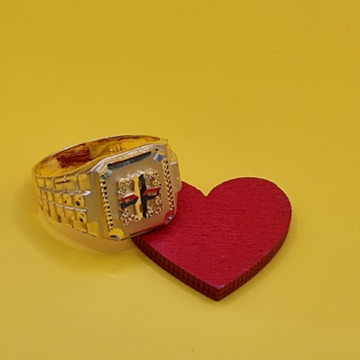 916 gold gents ring by Sangam Jewellers