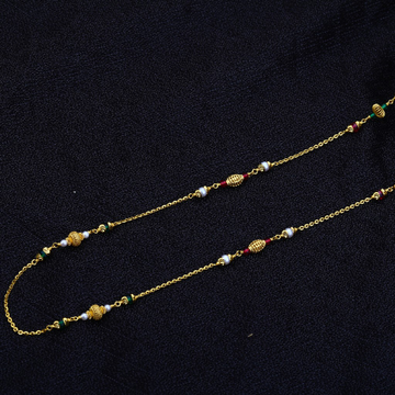 22kt Gold Stylish Antique Chain Mala AC141