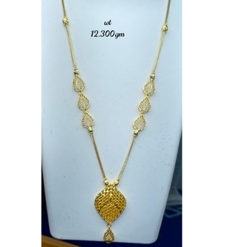 Gold modern women necklace by 