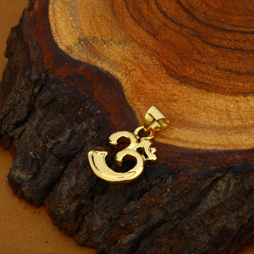 Hollow Gold Om Pendant-HLP74