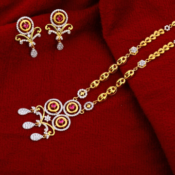 916 Gold Hallmark Fancy Ladies Chain Necklace set...