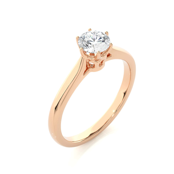 Solitaire Ring with Round Shaped Diamond RG by 