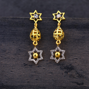 22Kt Gold Fancy Hallmark Earring LJE152