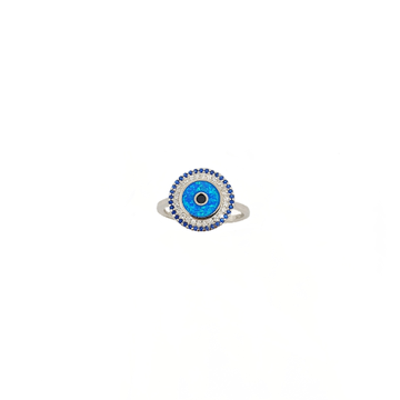 Evil Eye Sterling Silver Ring MGA - LRS5320