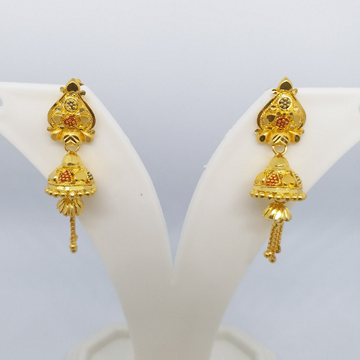 22 kt 916 gold zummar earring by Zaverat