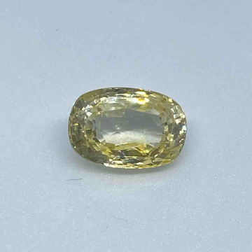 7.87ct oval yellow yellow-sapphire-pukhraj by 