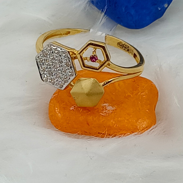 916 Gold Unique Ring by Ranka Jewellers