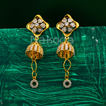 22CT Gold Ladies Classic Jhummar Earring LJE426